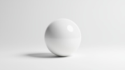 A single brown egg on clean white surface, minimalist food photography study