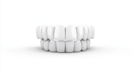 3d rendered tooth, striking visual of dental health and hygiene on white background