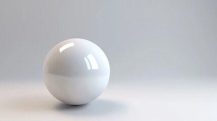 Closeup of a single egg on bright white surface, minimalist food photography study