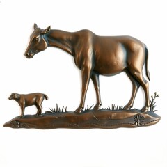 horse isolated on white background