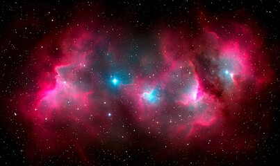 Cosmic Nebula, vibrant hues