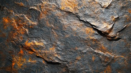 Dark stone texture background, natural rock surface, close-up view