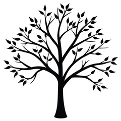 Obraz premium tree silhouette vector