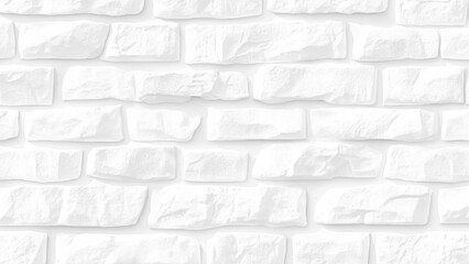 Fototapeta premium white brick wall pattern background. Vector black and white grunge brick wall Transparent background