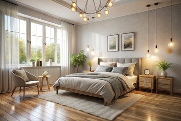 Immersive BB bedroom, hyperrealistic lighting. Urban exploration aesthetic, photorealistic detail.