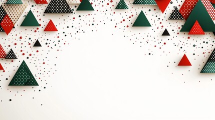 Abstract Triangles Pattern Background