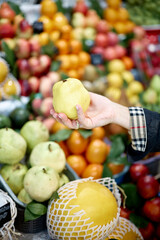 fruits and vegetables in market
