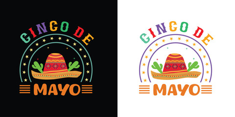 Mexico and the Mexican holiday Cinco de Mayo, illustrations of guitar, maracas, sombrero hat, ornament, Mexican pattern