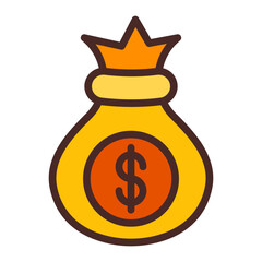 Money Bag Icon Design