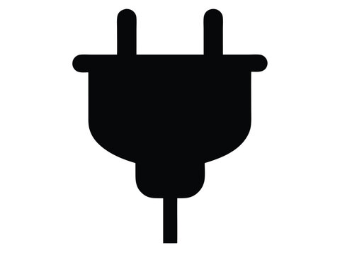 recommend clip art: Plug Electric Cable silhouette Wire Icon Vector, Plug Icon Vector Symbol Design Illustration