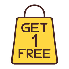 Buy One Get One Free Icon Design
