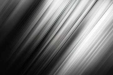 Obraz premium Abstract Diagonal Lines Background Sleek Monochrome Grey & Black Stripes Texture