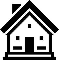 Home Icon Silhouette Vector  House, Real Estate, Minimalist Symbol