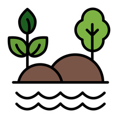 Forest Vector Icon Design