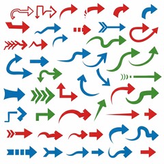 vector set of arrows AI generative 