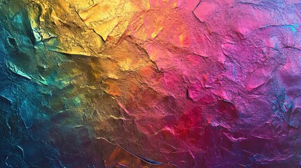 Vibrant Holographic Foil Texture with Rainbow Sheen and Depth