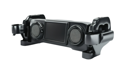 Universal adjustable car stereo holder modern interior showcase for convenience