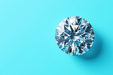 Exquisite gemstone showcasing its facets against a minimalist backdrop.