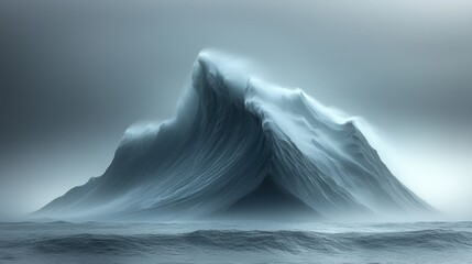 Glacial wave mountain