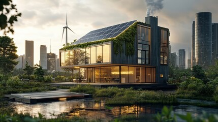 Obraz premium building in the city