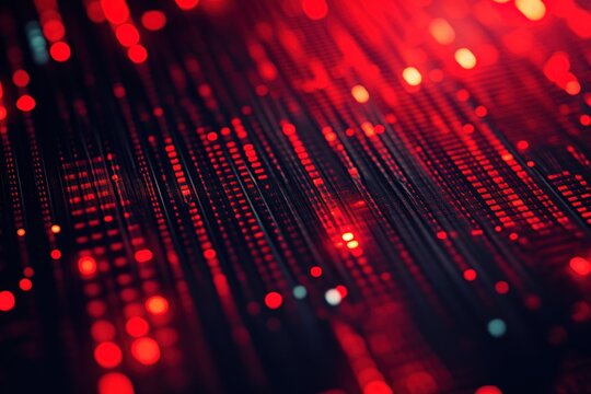 Stock markets down dynamic numbers on dynamic red table screen background. Concept of financial recession, business crisis and economic collapse.