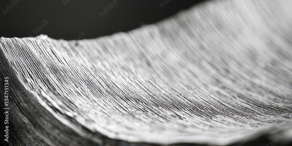 Poster A close up of a piece of paper with a wave pattern