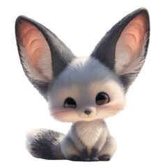 Obraz premium Cute cartoon fox character illustration in a whimsical setting playful vibe