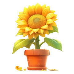 Obraz premium Vibrant sunflower plant care tips home garden visual guide indoor bright