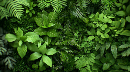Closeup View Of Lush Green Foliage