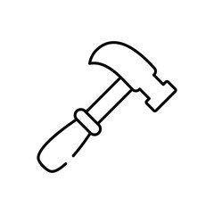 Hammer vector icon stock illustration