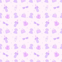 Purple Coquette Party Girl Seamless