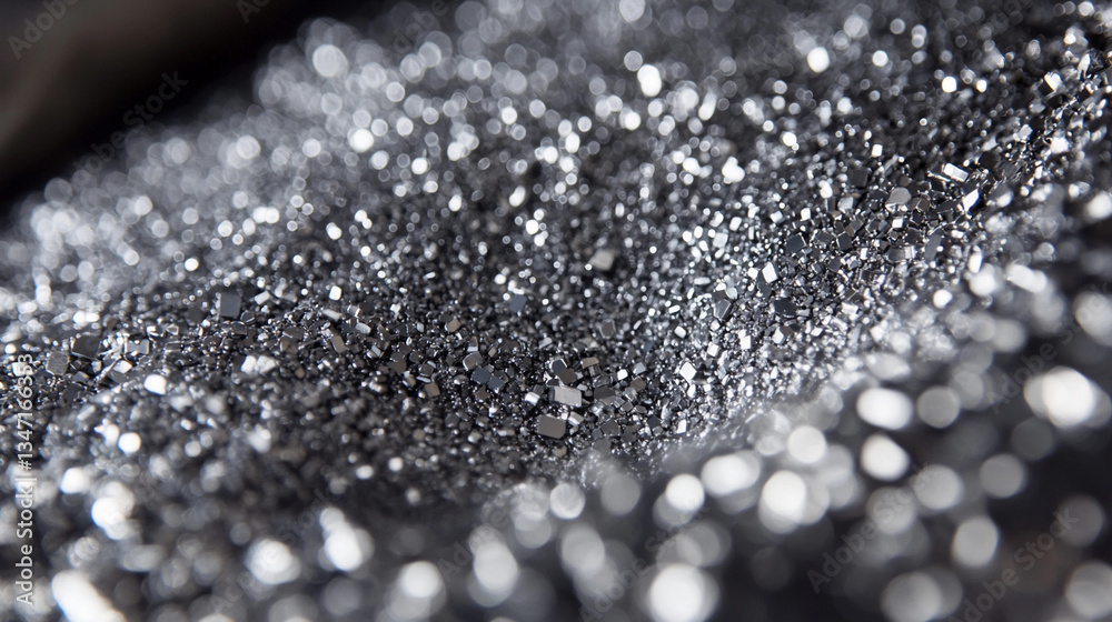 Poster close-up view of palladium metal manufacturing process generative ai
