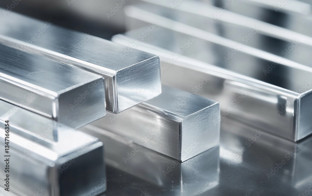 Poster close-up view of palladium metal manufacturing process generative ai