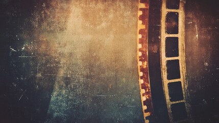 Obraz premium Vintage Film Texture with Dust and Light Leaks for Creative Use