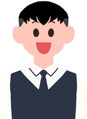 boy in a suit, student, high school student