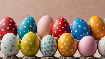 easter eggs in a basket