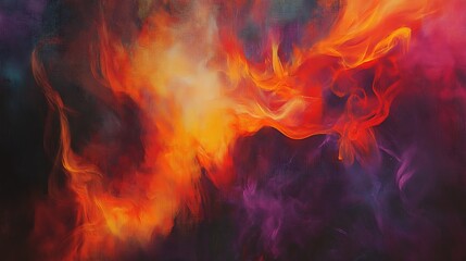 Abstract Fire Ink Fluid Explosion Background for Creative Design