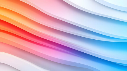 Abstract Colorful Wave Background with Pastel Gradient