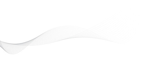 abstract Grey wave line background on white background.	
