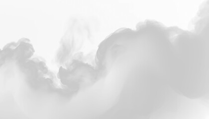Abstract Smoke Cloud Soft, Gray, and White Vapor Texture