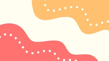 Cute abstract background of red and yellow liquid