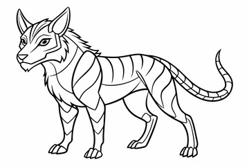 coloring page line art black silhouette vector