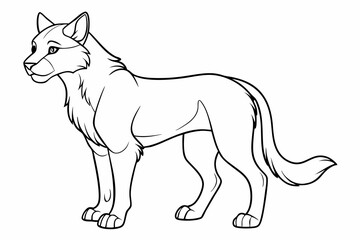 coloring page line art black silhouette vector