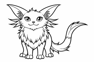 coloring page line art black silhouette vector