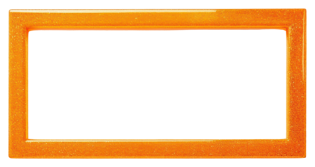 PNG Frame line glitter rectangle shape white background orange color simplicity.