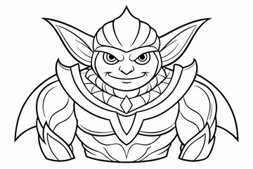 coloring page line art black silhouette vector