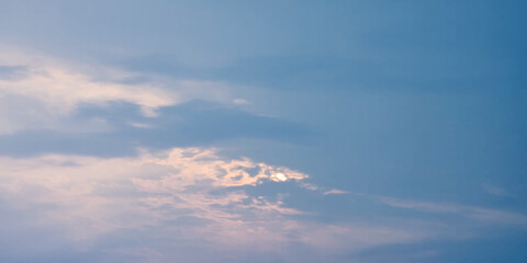 Obraz premium sunny sky blue light watercolor background. Aquarelle painting brush effect card paper textured canvas cloudy smoke space for text, entertaining card, template. aquamarine color graphics illustration