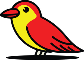 Elegant Bird Vector Illustration Artwork