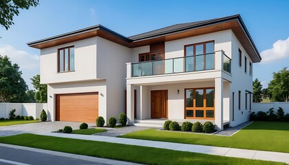 Luxury Real Estate Home Exterior with Elegant Close Up Detailing