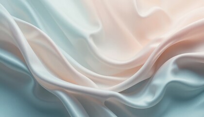 Obraz premium Elegant and soft fabric texture studio setting textile photography serene environment close-up view softness and flow concept for enhanced visual appeal